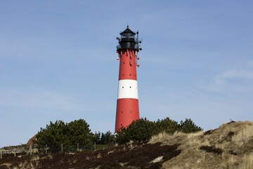 Lighthouse, Hörnum, Sylt, North Frisian Island, North Frisia, Schleswig-Holstein, Germany, Europe