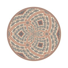 Circular pattern in traditional Palestinian style, vector design element