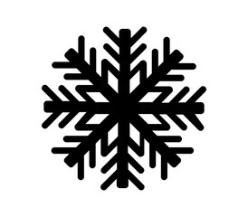 Snowflake icon illustrated in vector on white background