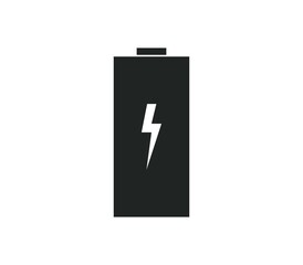Battery icon illustrated in vector on white background