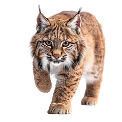 Bobcat isolated on transparent background.