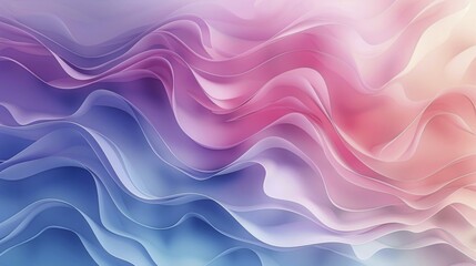 Fototapeta premium Flowing colorful waves with gradient shades of pink, purple, and blue for an abstract effect, AI generated