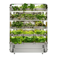 Sleek Automated Vertical Farming System
