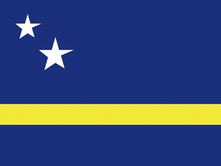 Official national flag of Curaçao