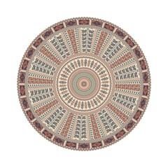 Circular pattern in traditional Palestinian style, vector design element