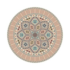 Circular pattern in traditional Palestinian style, vector design element