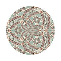 Circular pattern in traditional Palestinian style, vector design element