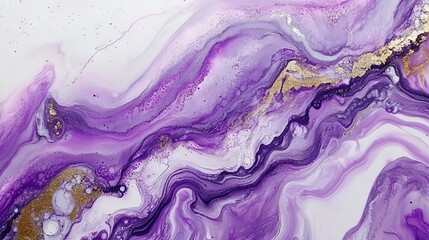 Mystical liquid marble design, flowing amethyst and pearl white swirls, premium ethereal texture, sophisticated violet color gradient, elegant silver shimmer accents, refined galactic movement,