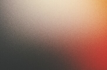 Red orange black grainy gradient background, blurry lights on dark noise texture, copy space