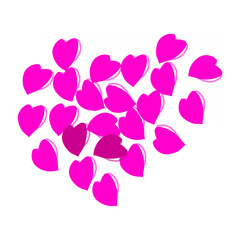 pink hearts