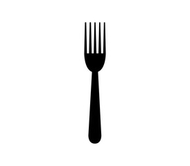 Fork icon illustrated in vector on white background