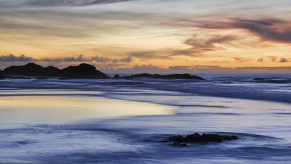 Sunset, Playa de Jarugo, Fuerteventura, Canary Islands, Spain, Europe