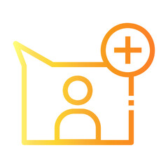 followers Line Gradient Icon