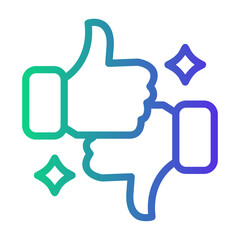 feedback Line Gradient Icon