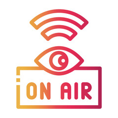on air Line Gradient Icon