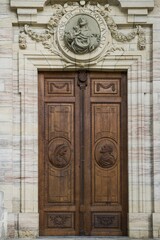 Entrance door, St Blasien Cathedral, St Blasien, Black Forest, Baden-Württemberg, Germany, Europe