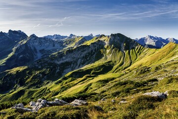 Salober, Schochen, Little Sea Head, Koblat, Allgäu High Alps, Bavaria, Germany, Europe