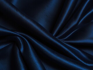 Fototapeta premium Beautiful, Smooth Bridal Banner.blue Glistening Fabric Background with Wrinkles and Folds.