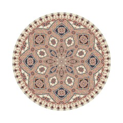 Circular pattern in traditional Palestinian style, vector design element
