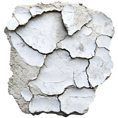 Obraz premium The image is a close up of a cracked and broken piece of concrete