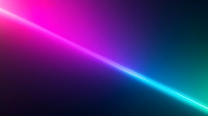 A vibrant, abstract background with a diagonal band of light transitioning between pink and blue, creating a neon or glowing effect.