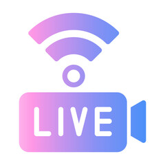 live streaming Gradient icon