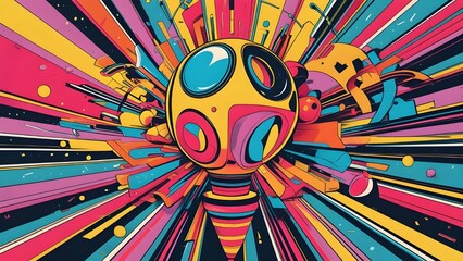 Fototapeta premium Pop art