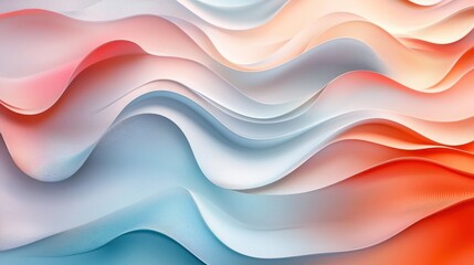 Abstract Waves: A Symphony of Pastel Hues