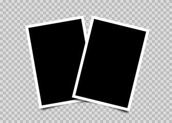 Two photo frame composition mockup.