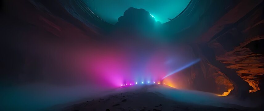 A creative visual adventure where colors inspire curiosity and exploration through spaces