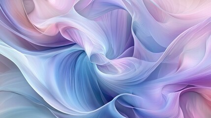 Obraz premium Abstract Pastel Swirls: A Dreamy Digital Art Piece