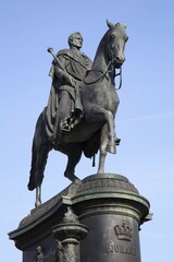 King Johann of Saxony, equestrian monument, Dresden, Saxony, Germany, Europe