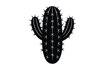 A unique cactus silhouette art illustration.eps