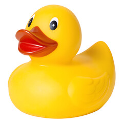 yellow rubber duck isolated