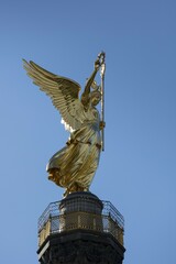 Fototapeta premium Victoria statue, Goldelse, Victory column, Großer Stern, Berlin, Germany, Europe