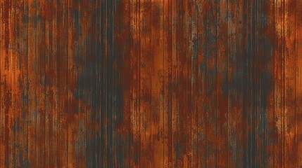Vertical abstract grunge texture with burnt orange and black tones creating a distressed pattern, AI generated