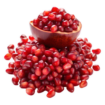 recommend clip art: pomegranate seeds on white background