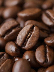 Naklejka premium coffee beans background
