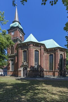Schelf Church, baroque brick church early 18th century, Schwerin, Mecklenburg-Western Pomerania, Germany, Europe