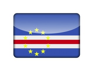 The Cape Verde flag in the form of a glossy icon