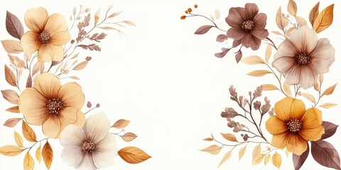Elegant floral arrangement with soft hues of brown and cream