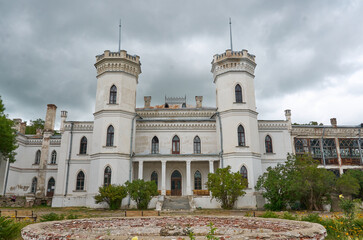 Old abandoned castle in Ukraine