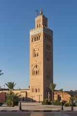 Fototapeta premium Minaret of Koutoubia Mosque, Marrakech, Morocco, Africa