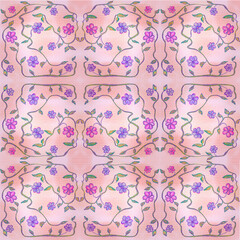 seamless pattern with flowers