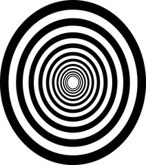 black and white spiral round circel hipnotays .