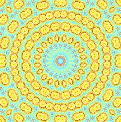 Bright abstract circular pattern
