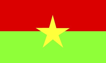Flag of Burkina Faso, a West African state