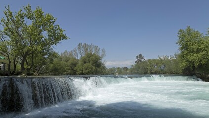 Fototapeta premium Büyük Şelale or Big Manavgat Waterfall on the Manavgat River, near Manavgat, Antalya Province, Turkey, Asia