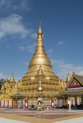 Fototapeta premium Eindawya Pagoda in Mandalay, Myanmar, Asia