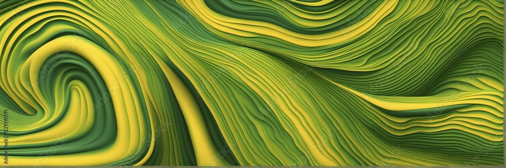 Aufkleber seamless abstract pattern of vector fluid curved lines creating a dynamic ripple effect in vibrant c